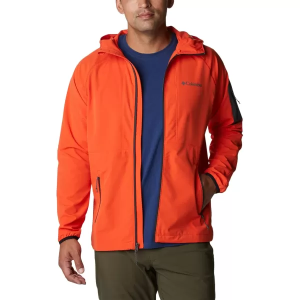 imageColumbia Mens Tall Heights Hooded SoftshellRed Quartz
