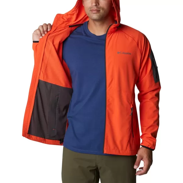 imageColumbia Mens Tall Heights Hooded SoftshellRed Quartz