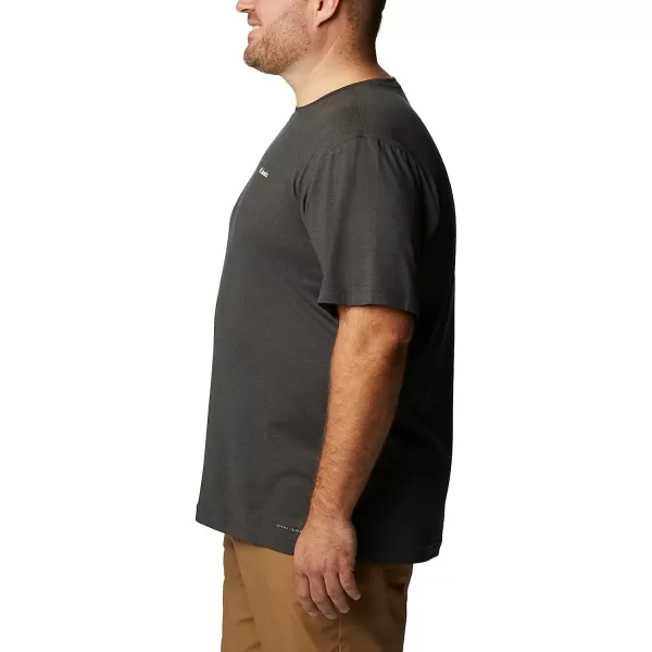 imageColumbia Mens Tech Trail Graphic TeeBlack HeatherMoonscape Graphic