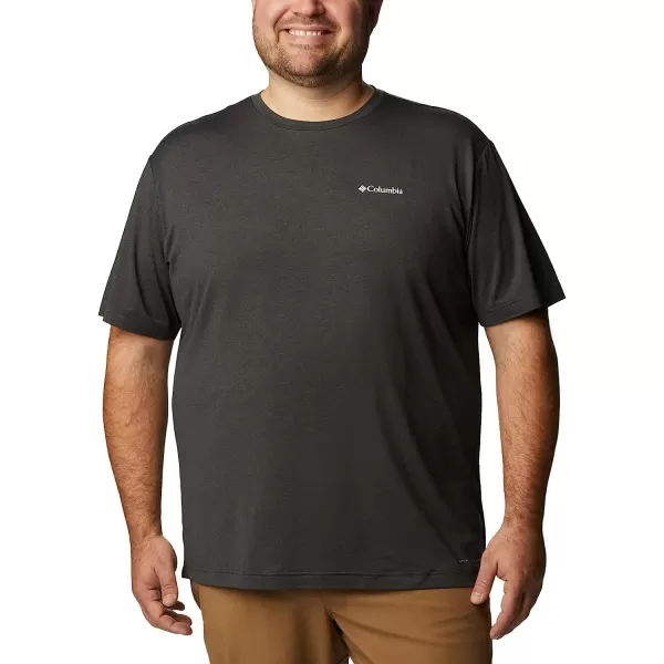 imageColumbia Mens Tech Trail Graphic TeeBlack HeatherMoonscape Graphic