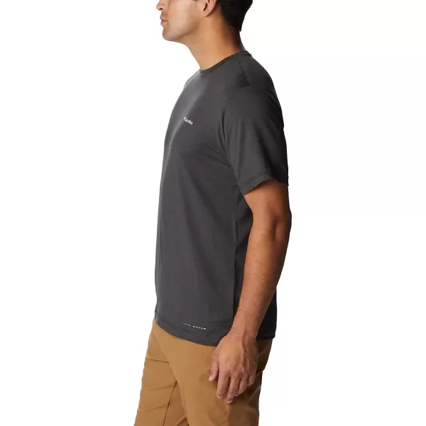 imageColumbia Mens Tech Trail Graphic TeeBlack HeatherMoonscape Graphic