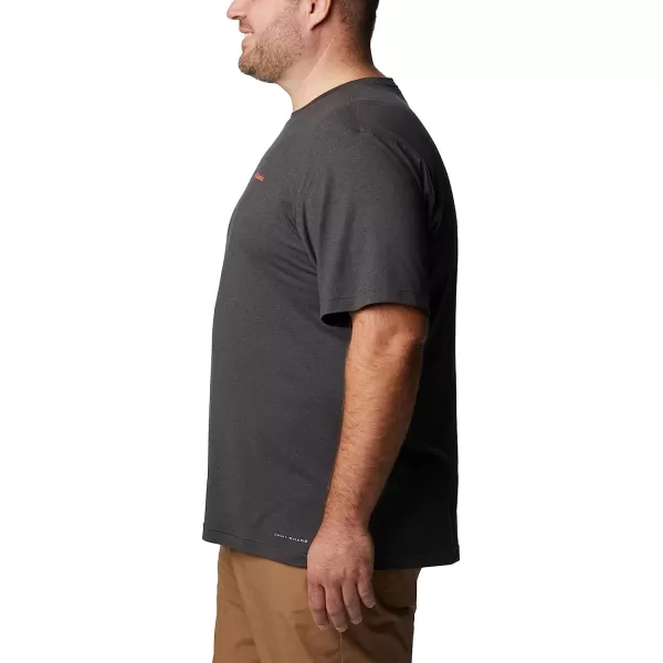 imageColumbia Mens Tech Trail Graphic TeeBlack HeatherShady Peaks Graphic