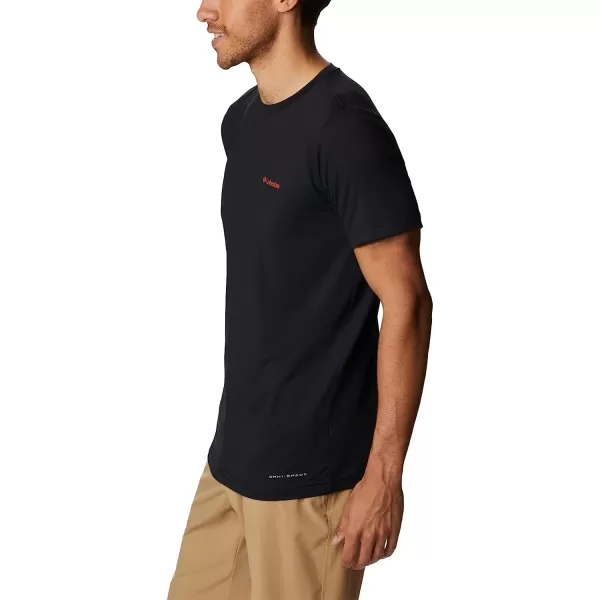 imageColumbia Mens Tech Trail Graphic TeeBlackLocal Script Back