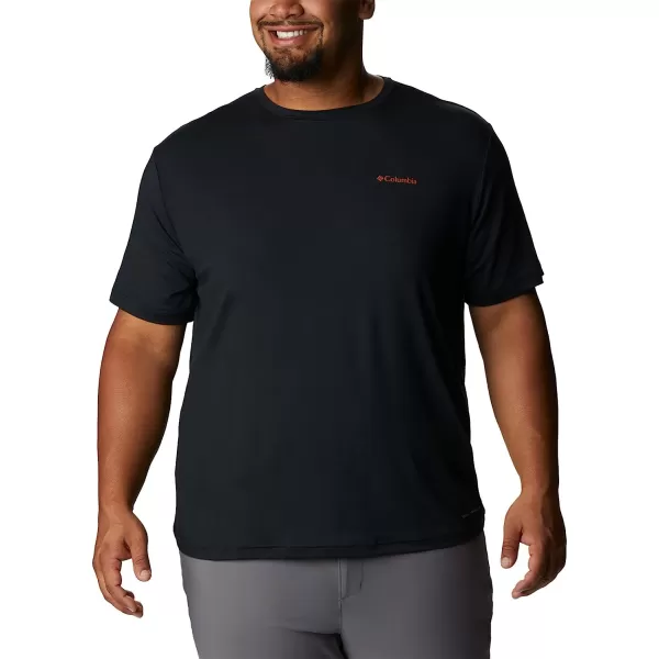 imageColumbia Mens Tech Trail Graphic TeeBlackLocal Script Back