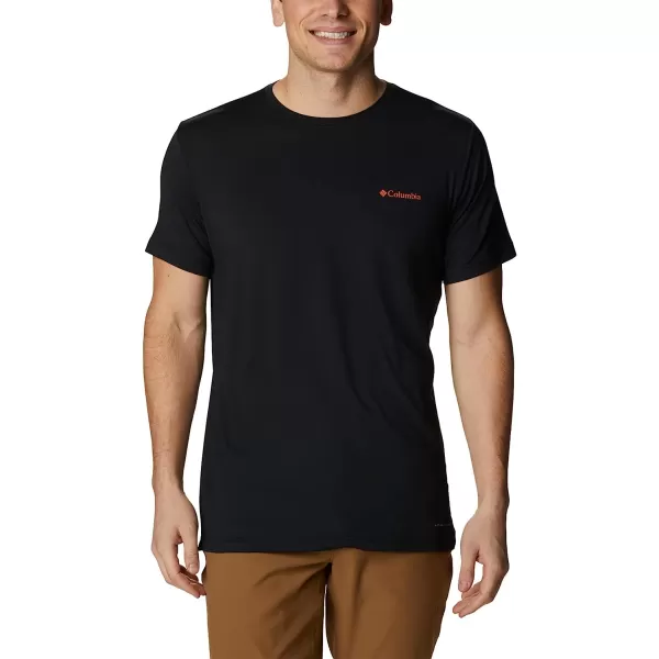 imageColumbia Mens Tech Trail Graphic TeeBlackLocal Script Back