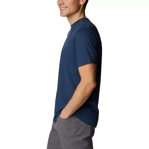 imageColumbia Mens Tech Trail Graphic TeeCollegiate Navy HeatherMirror Mountain
