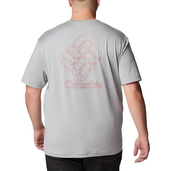 imageColumbia Mens Tech Trail Graphic TeeCool Grey HeatherGemlines Graphic