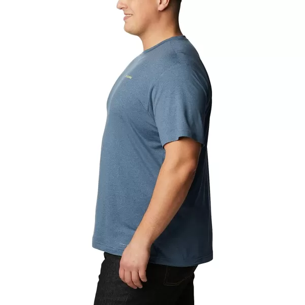 imageColumbia Mens Tech Trail Graphic TeeDark Mountain HeatherShady Peaks Graphic