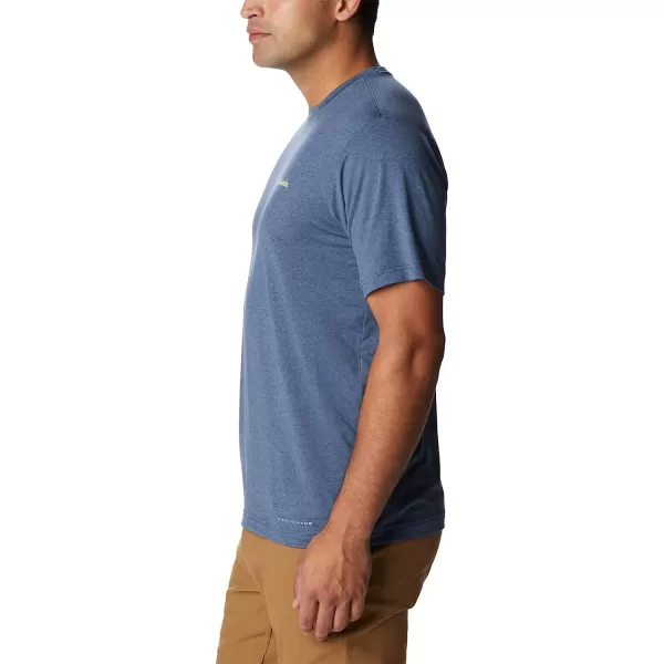 imageColumbia Mens Tech Trail Graphic TeeDark Mountain HeatherShady Peaks Graphic