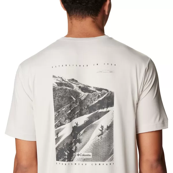 imageColumbia Mens Tech Trail Graphic TeeDark StoneSlopes Graphic