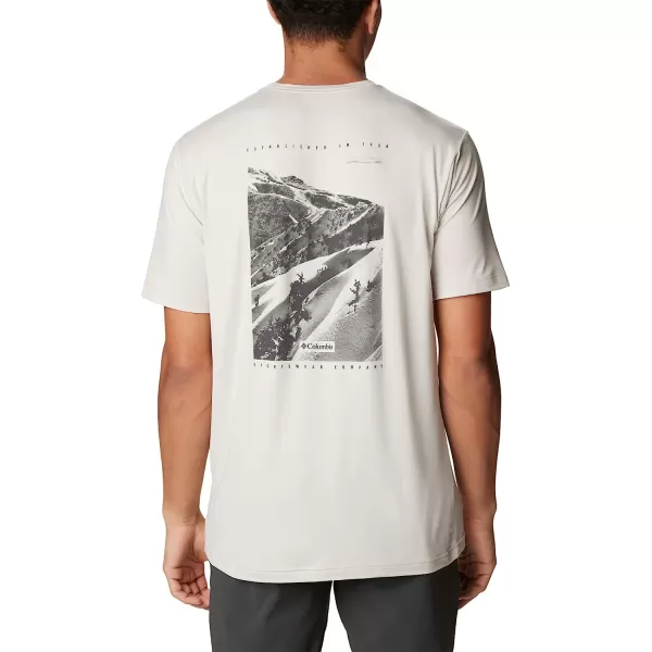 imageColumbia Mens Tech Trail Graphic TeeDark StoneSlopes Graphic
