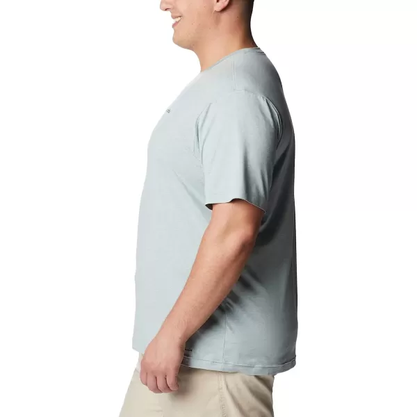 imageColumbia Mens Tech Trail Graphic TeeNiagara HeatherPalmscape Tonal Graphic