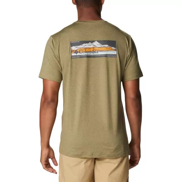 imageColumbia Mens Tech Trail Graphic TeeSavory HeatherOff Grid Graphic