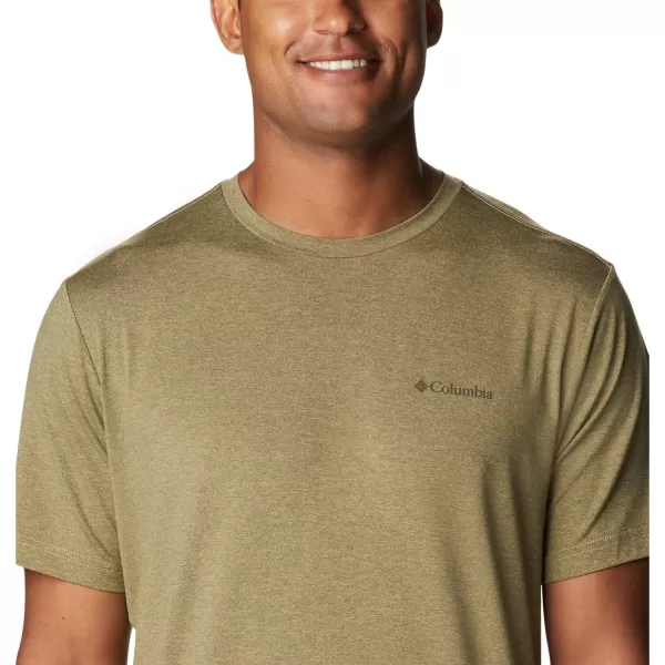 imageColumbia Mens Tech Trail Graphic TeeSavory HeatherOff Grid Graphic