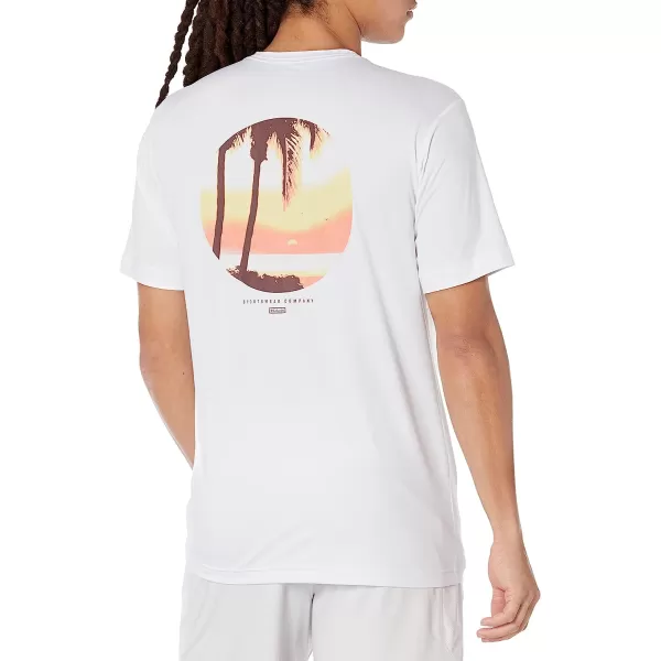 imageColumbia Mens Tech Trail Graphic TeeWhitePalmscape Tonal Graphic