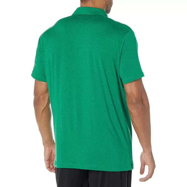 imageColumbia Mens Tech Trail Novelty PoloBamboo Forest Heather Stripe