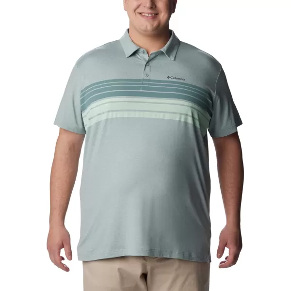 imageColumbia Mens Tech Trail Novelty PoloNiagara Heather Stripe