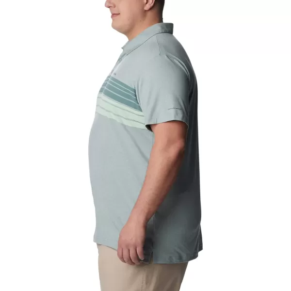 imageColumbia Mens Tech Trail Novelty PoloNiagara Heather Stripe