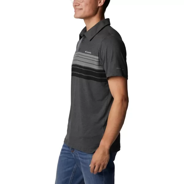 imageColumbia Mens Tech Trail Novelty PoloShark Heather