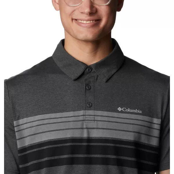 imageColumbia Mens Tech Trail Novelty PoloShark Heather