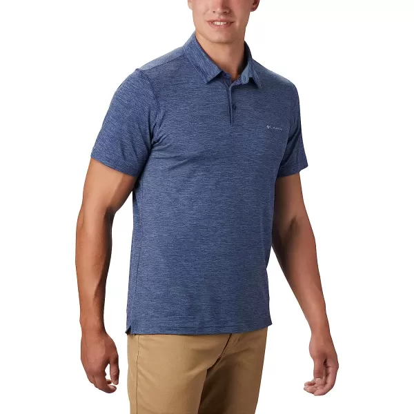 imageColumbia Mens Tech Trail PoloDark Mountain  Wicking