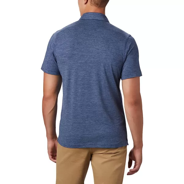 imageColumbia Mens Tech Trail PoloDark Mountain  Wicking