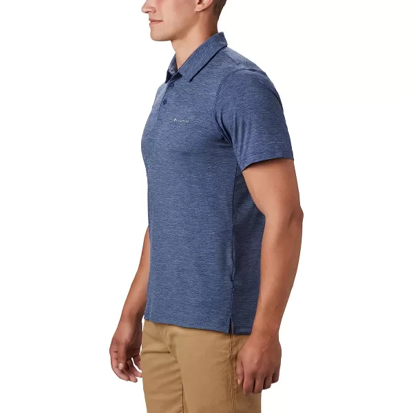 imageColumbia Mens Tech Trail PoloDark Mountain  Wicking