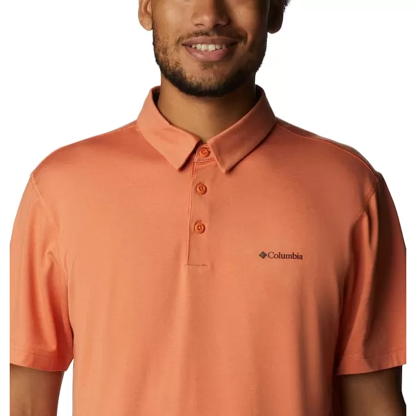 imageColumbia Mens Tech Trail PoloDesert Orange Heather