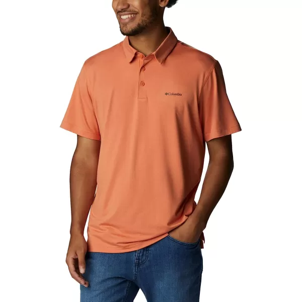 imageColumbia Mens Tech Trail PoloDesert Orange Heather