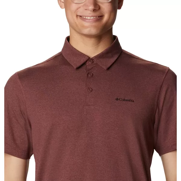 imageColumbia Mens Tech Trail PoloLight Raisin Heather