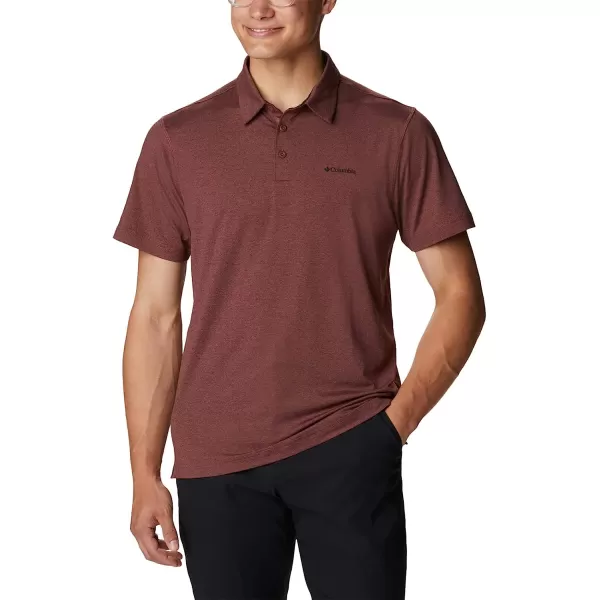 imageColumbia Mens Tech Trail PoloLight Raisin Heather