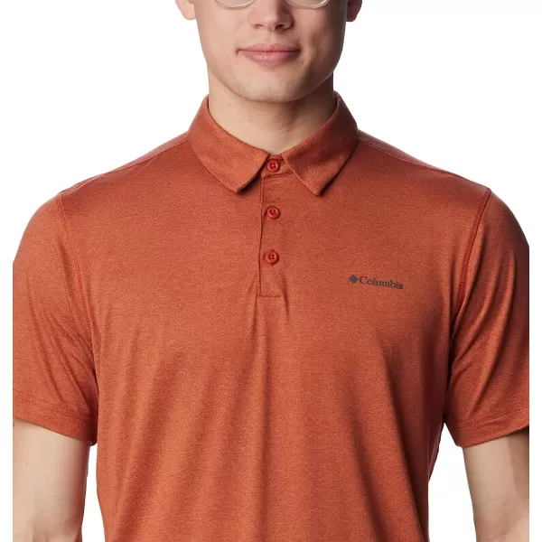 imageColumbia Mens Tech Trail PoloWarp Red Heather
