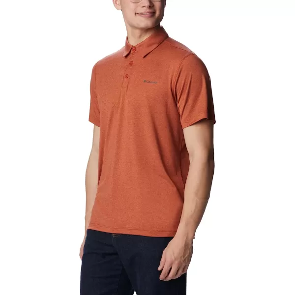 imageColumbia Mens Tech Trail PoloWarp Red Heather