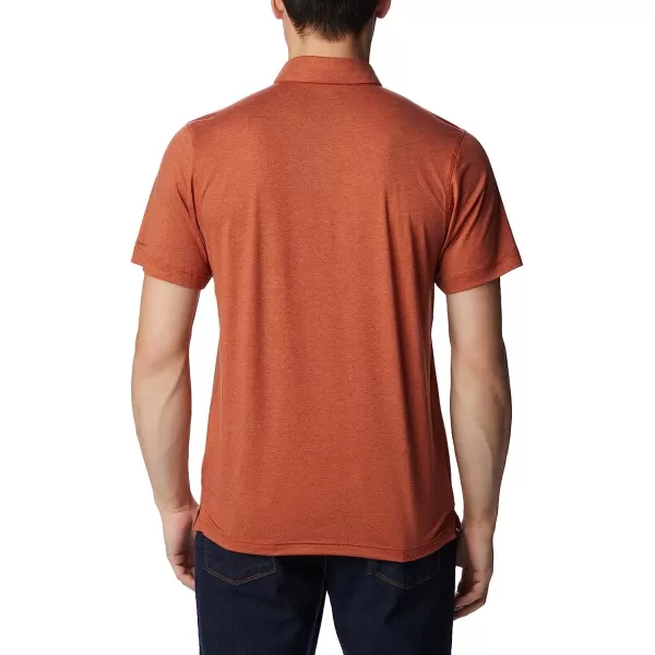 imageColumbia Mens Tech Trail PoloWarp Red Heather