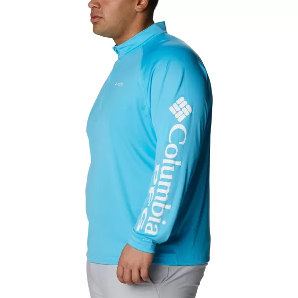 imageColumbia Mens Terminal Tackle 14 ZipAtollWhite Logo