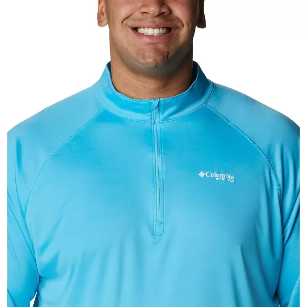 imageColumbia Mens Terminal Tackle 14 ZipAtollWhite Logo