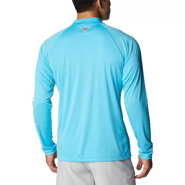 imageColumbia Mens Terminal Tackle 14 ZipAtollWhite Logo