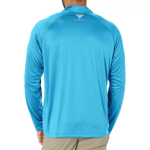 imageColumbia Mens Terminal Tackle 14 ZipAtollWhite Logo