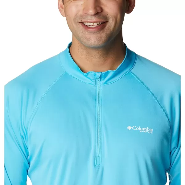 imageColumbia Mens Terminal Tackle 14 ZipAtollWhite Logo