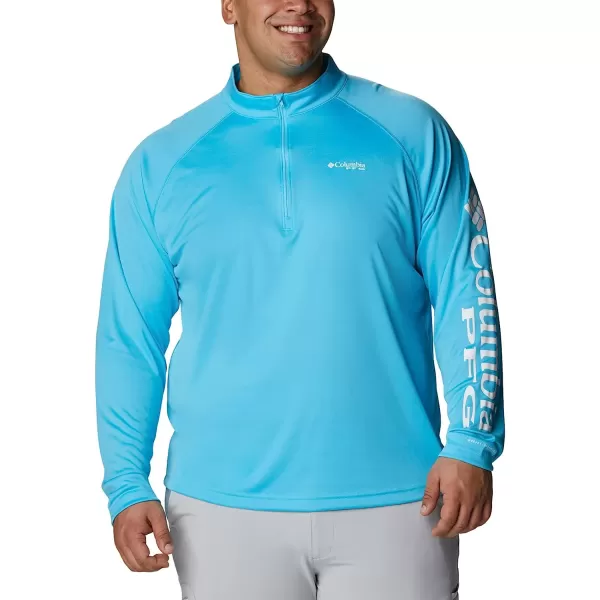 imageColumbia Mens Terminal Tackle 14 ZipAtollWhite Logo