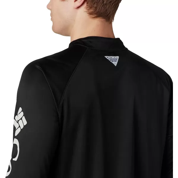imageColumbia Mens Terminal Tackle 14 ZipBlackCool Grey Logo