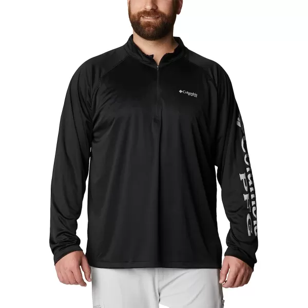 imageColumbia Mens Terminal Tackle 14 ZipBlackCool Grey Logo