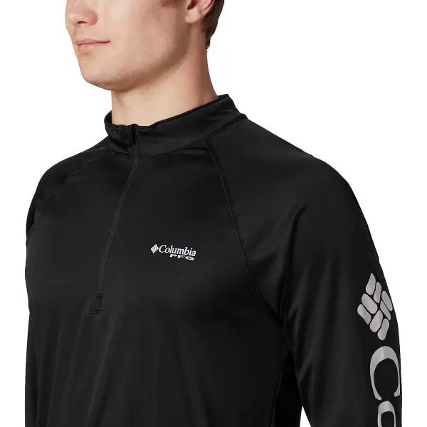 imageColumbia Mens Terminal Tackle 14 ZipBlackCool Grey Logo