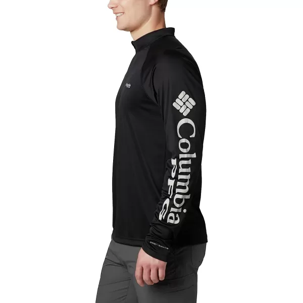 imageColumbia Mens Terminal Tackle 14 ZipBlackCool Grey Logo