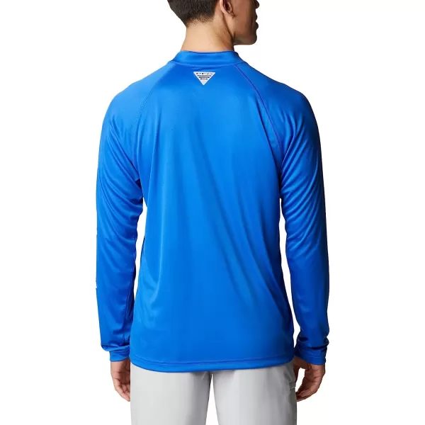 imageColumbia Mens Terminal Tackle 14 ZipBlue MacawWhite Logo