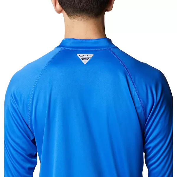 imageColumbia Mens Terminal Tackle 14 ZipBlue MacawWhite Logo