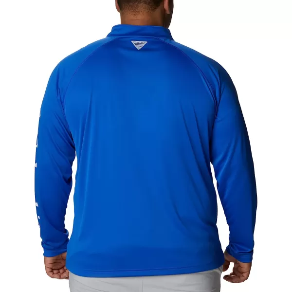 imageColumbia Mens Terminal Tackle 14 ZipBlue MacawWhite Logo