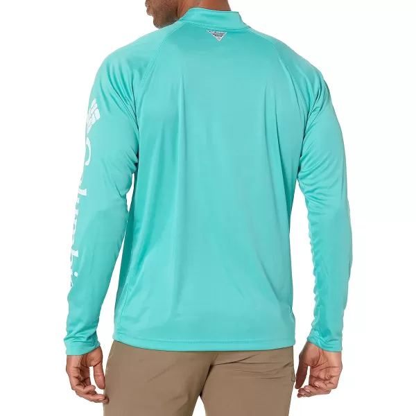 imageColumbia Mens Terminal Tackle 14 ZipDolphinWhite Logo