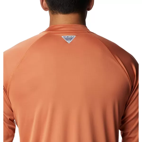 imageColumbia Mens Terminal Tackle 14 ZipIsland OrangeSpring Blue Logo