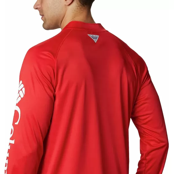 imageColumbia Mens Terminal Tackle 14 ZipRed SparkWhite Logo